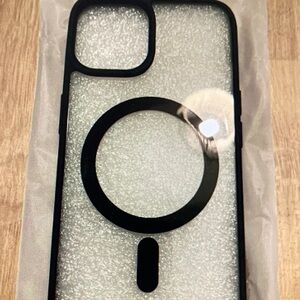 Case-Mate Black and Clear MagSafe Phone Case
